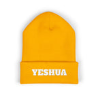 “YESHUA” Embroidered Cuffed Beanie