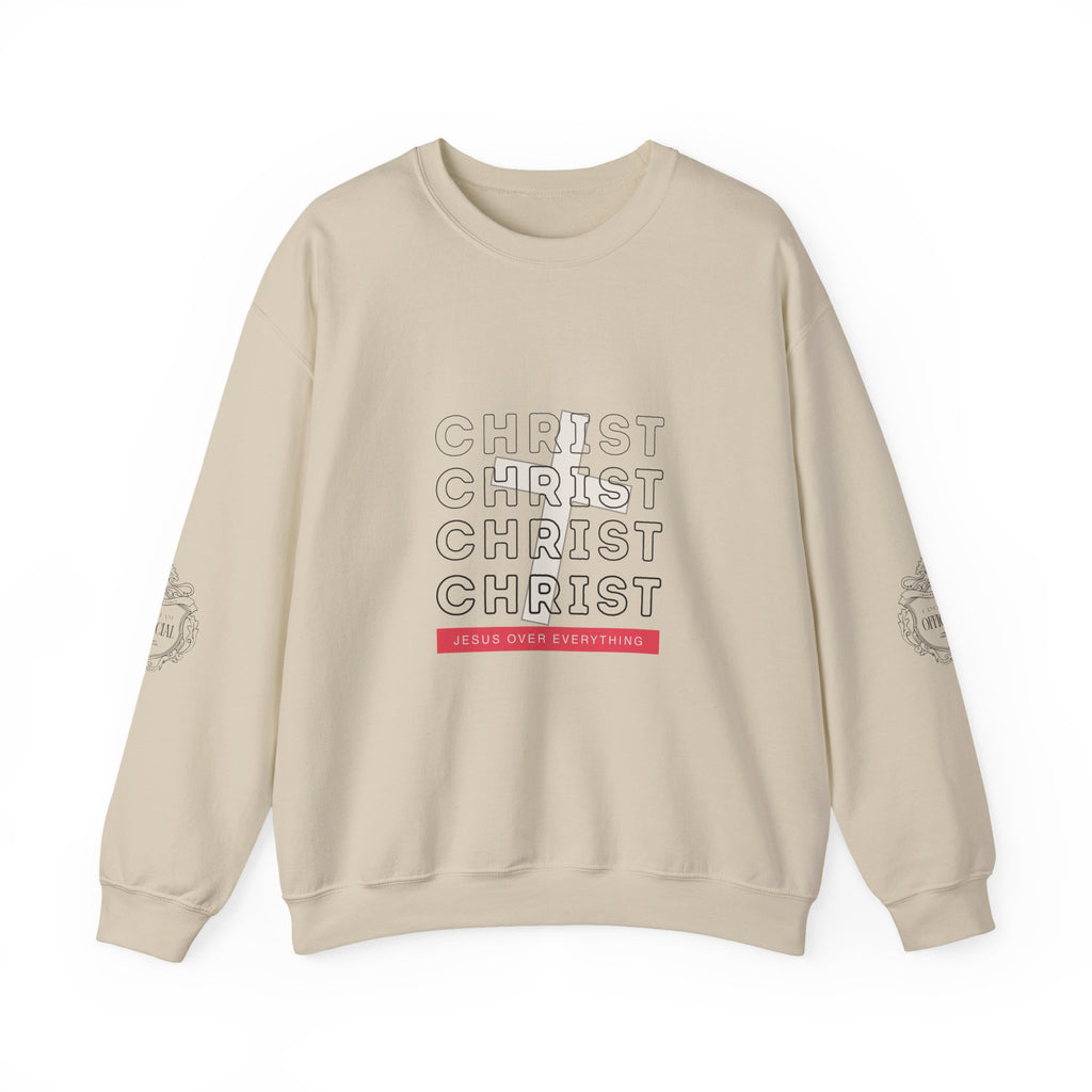 “Jesus Christ Over Everything” Crewneck Sweatshirt