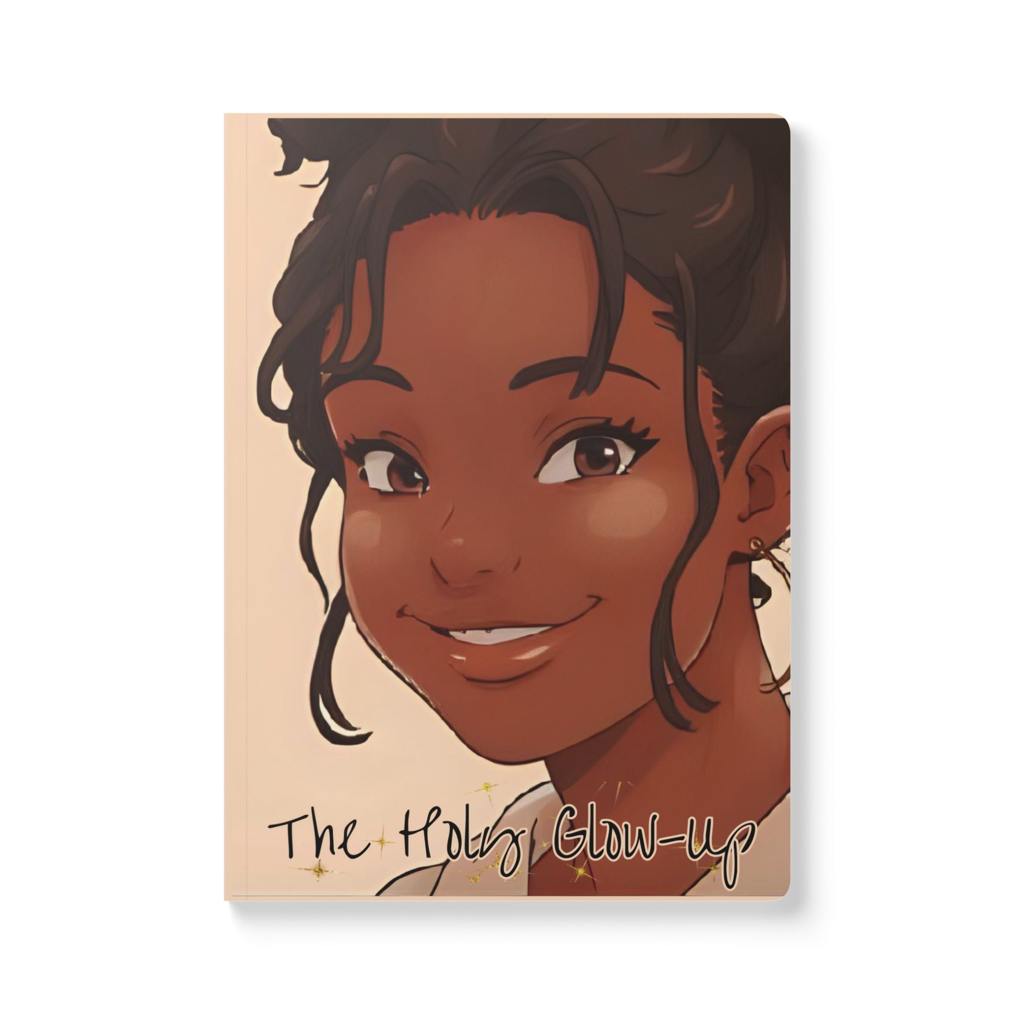 “The Holy Glow-Up” Beige Softcover Journal
