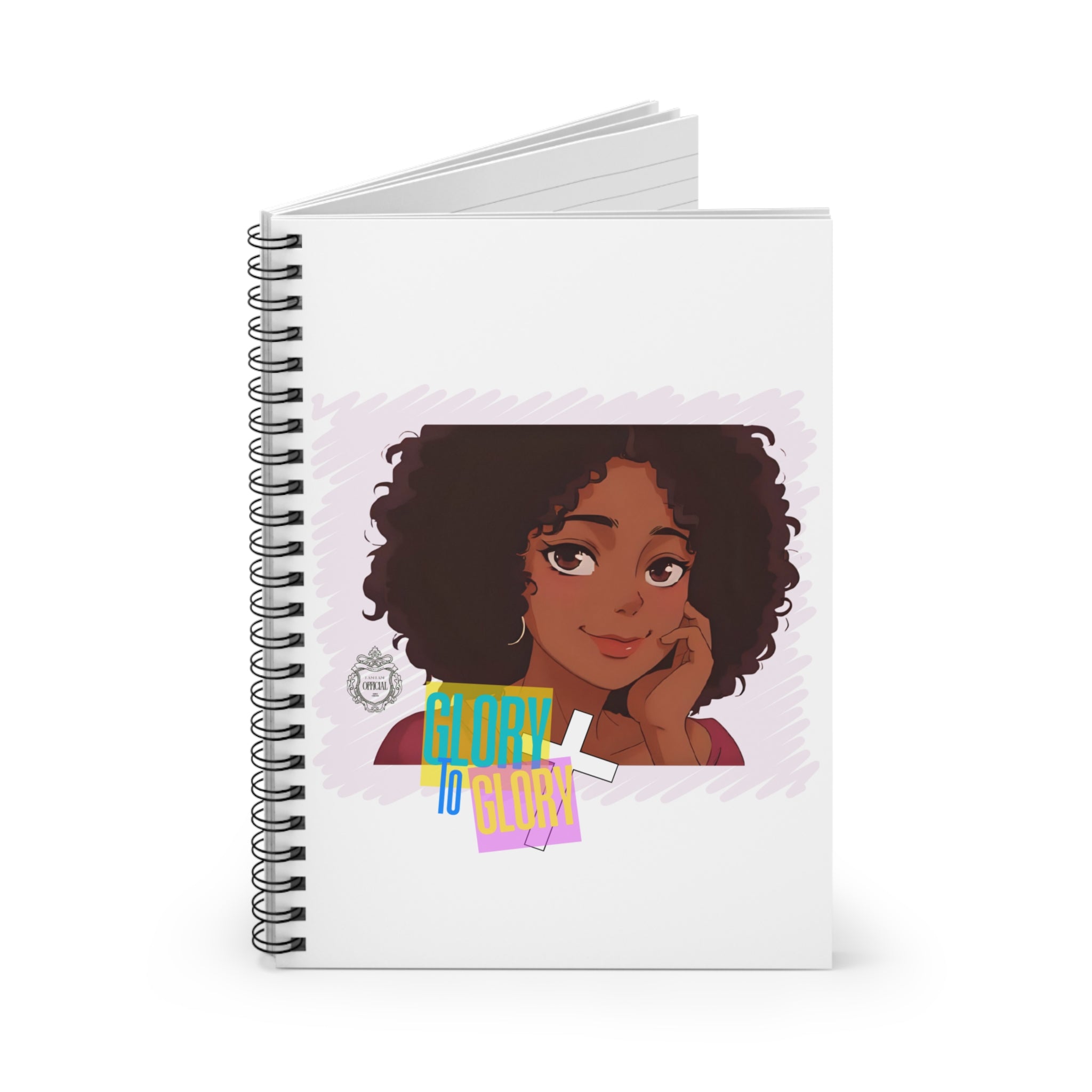 “Glory to Glory” Version 01 Spiral Notebook - Ruled Line
