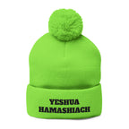 Yeshua Hamashiach Pom-Pom Knit Cap (Embroidery)