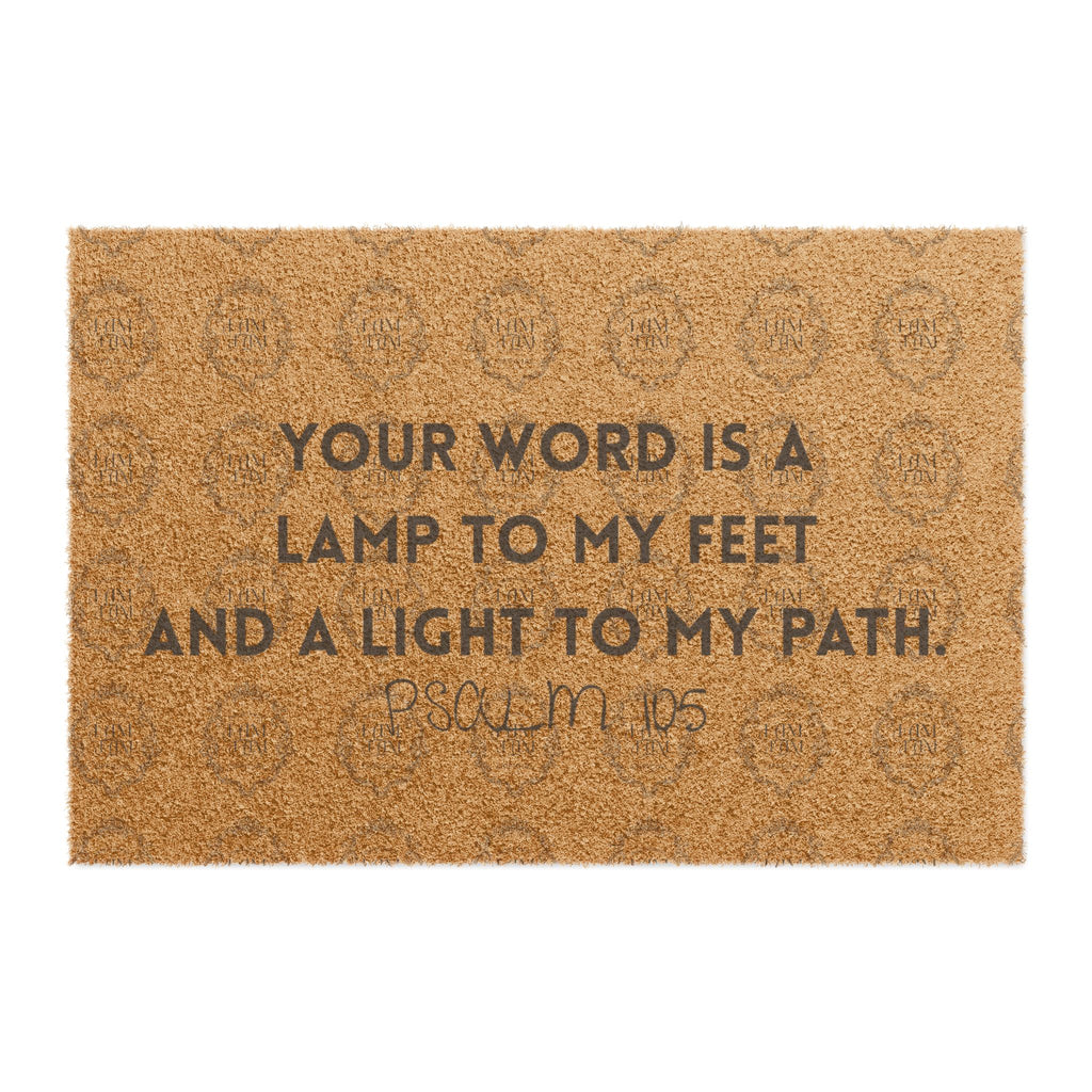 "Your Word Is a Lamp to My Feet" Doormat