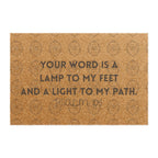 "Your Word Is a Lamp to My Feet" Doormat