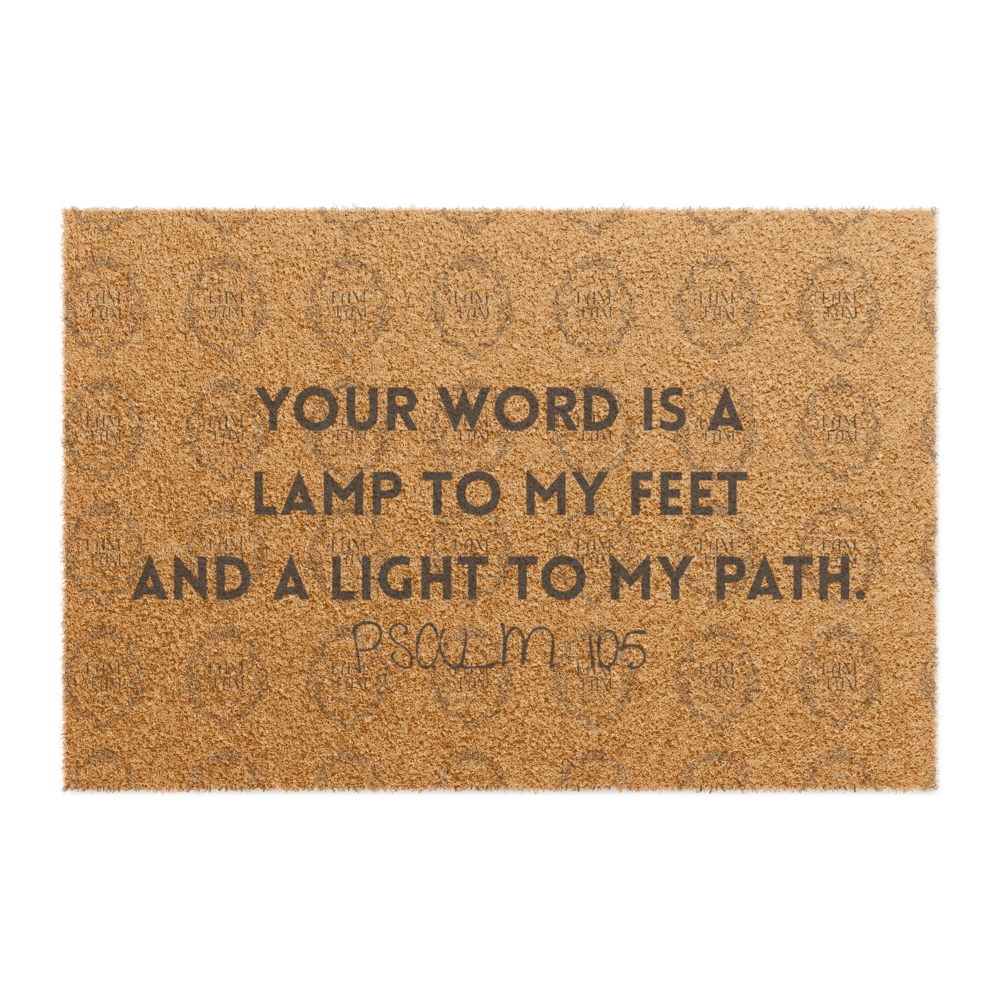 "Your Word Is a Lamp to My Feet" Doormat