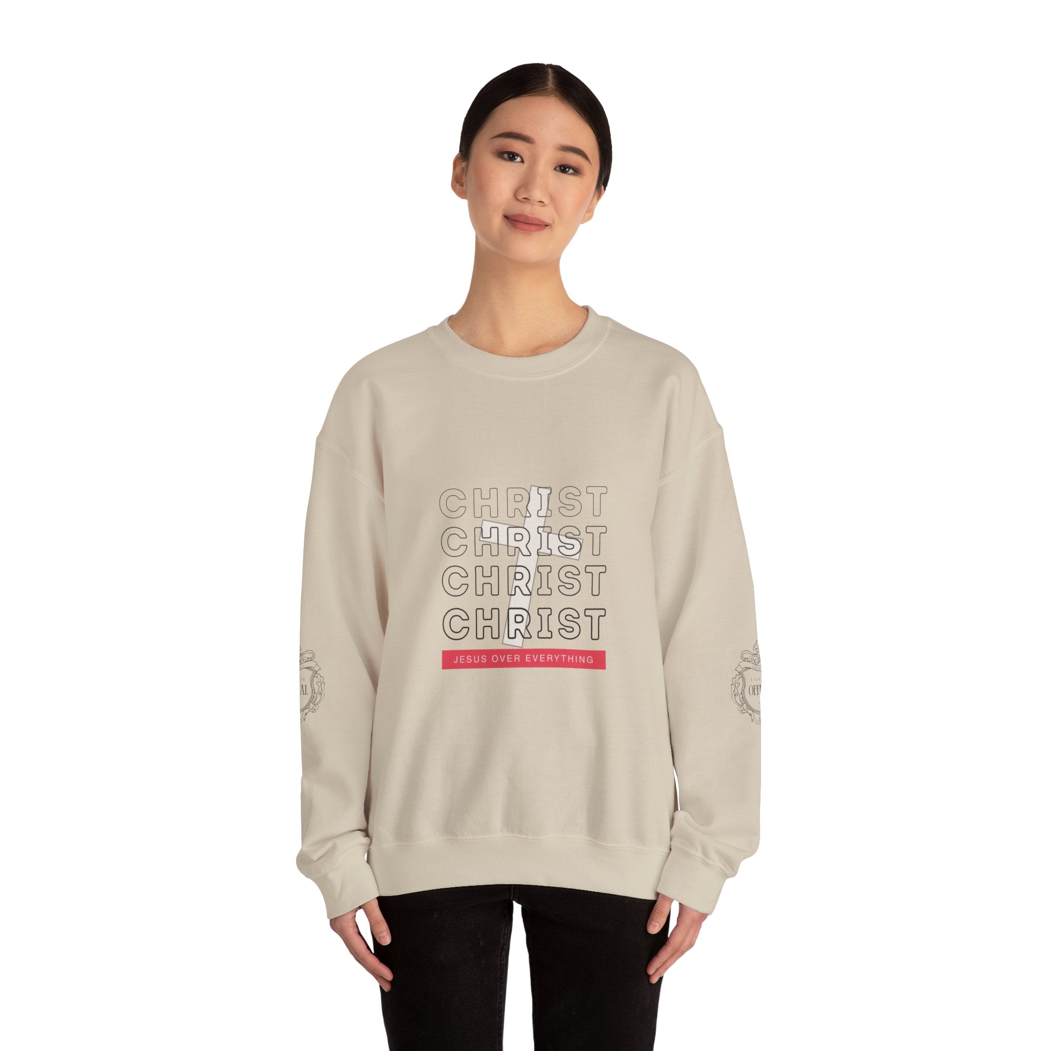 “Jesus Christ Over Everything” Crewneck Sweatshirt