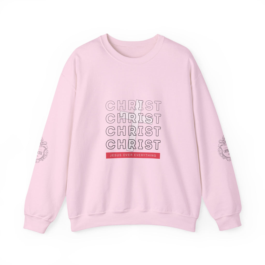 “Jesus Christ Over Everything” Crewneck Sweatshirt